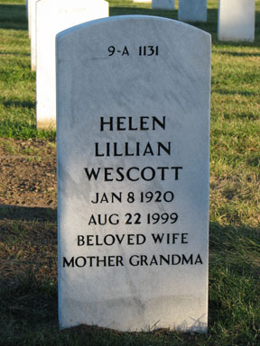 Helen Lillian Hilback Wescott