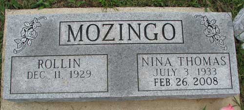 Rollin Mozingo and Nina Thomas Mozingo