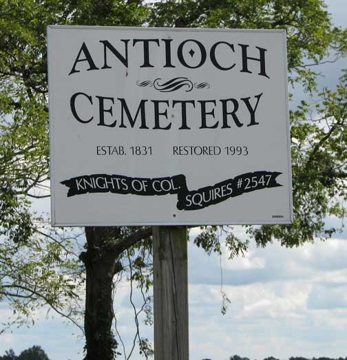 Antioch Cemetery, Marion Township, Decatur Co, Indiana