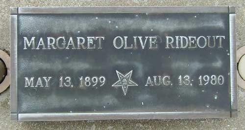 Margaret Olive McKenzie Rideout
