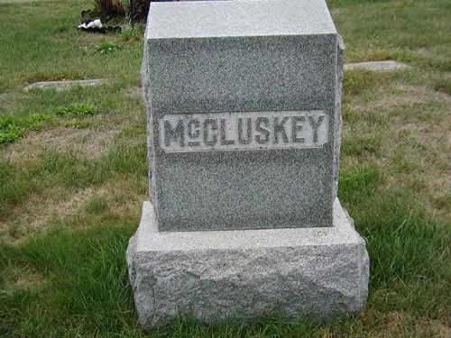 McCluskey Head stone