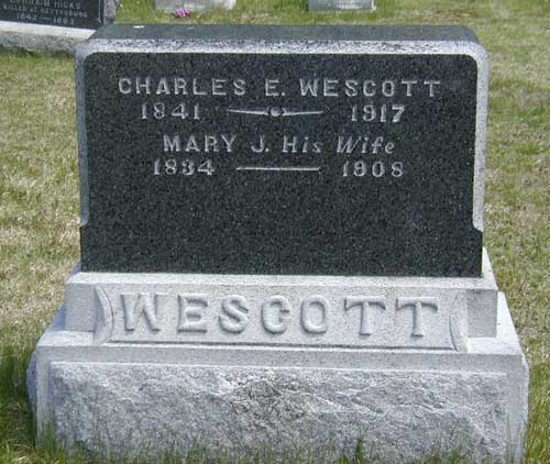 Charles E. Wescott and Mary J. (Fogg) Wescott
