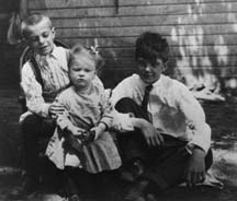 Wells Jay, Mary Ann and Walter  Wescott in 1912